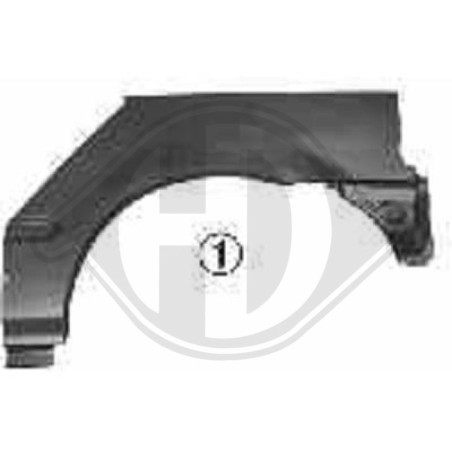 Sponda laterale posteriore destra Honda Civic 99-01 3+4 porte (Cod. D-9868332)