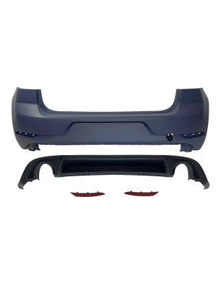 Paraurti Posteriore Volkswagen Golf 7 Look 7.5 GTI 2 Scarico ABS (Cod. E-TCW5227)