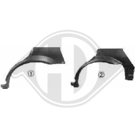 Sponda laterale sinistra Mazda 323 S/F 4/5 Trg. 00-03 (Cod. D-9927231)