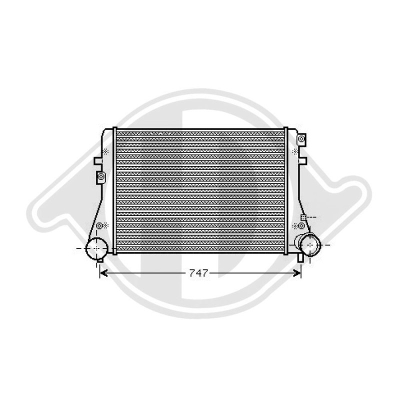 Intercooler Audi A3 Berl./Sportb./Cabrio 08-12 (Cod. D-DCA1009)