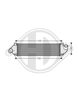 Intercooler Ford Focus II 04-07 (Cod. D-DCA1018)