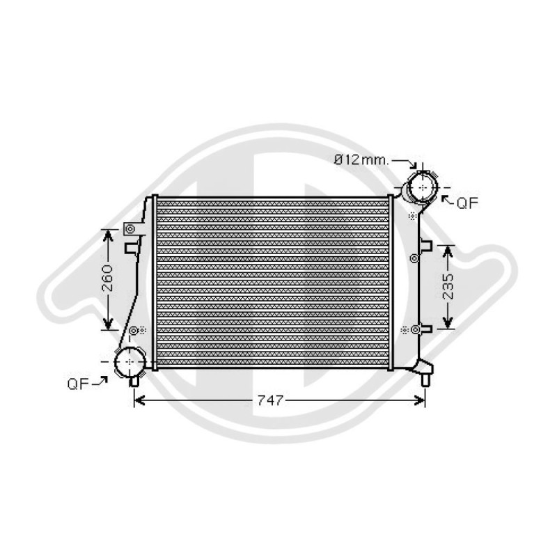 Intercooler Audi A3 03-05 (Cod. D-DCA1019)