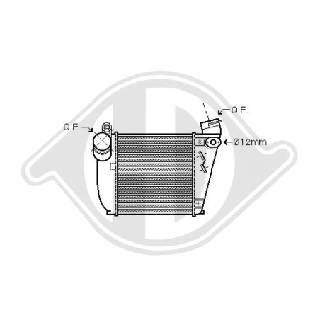 Intercooler Audi A3 00-03 (Cod. D-DCA1038)