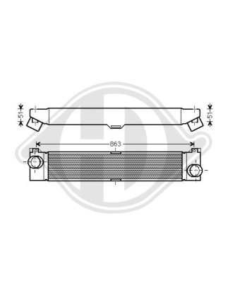 Intercooler Citroen Jumper 06-14 (Cod. D-DCA1041)