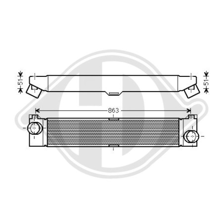 Intercooler Citroen Jumper 06-14 (Cod. D-DCA1041)