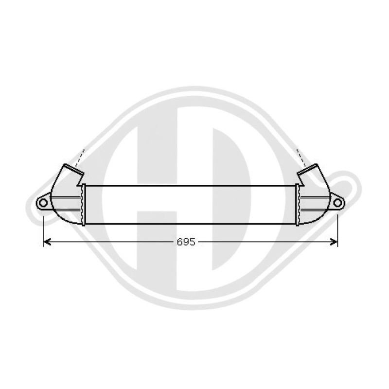 Intercooler Fiat Doblo 01-05 (Cod. D-DCA1060)