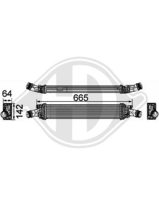 Intercooler Audi A4 Berl/Avant(8K/8E) 07-11 (Cod. D-DCA1061)