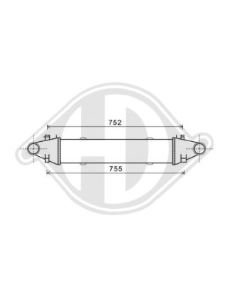 Intercooler Mercedes classe C W204 07-11 (Cod. D-DCA1071)