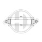Intercooler Mercedes classe C W204 07-11 (Cod. D-DCA1071)