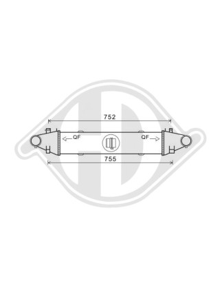 Intercooler Mercedes classe C W204 07-11 (Cod. D-DCA1087)