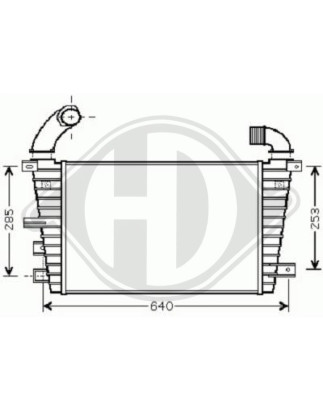 Intercooler Opel Astra H 04-09 (Cod. D-DCA1106)