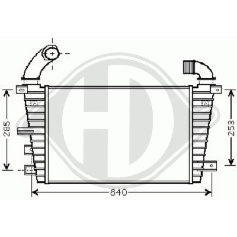 Intercooler Opel Astra H 04-09 (Cod. D-DCA1106)