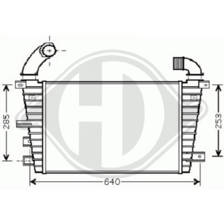 Intercooler Opel Astra H 04-09 (Cod. D-DCA1106)