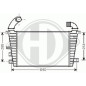 Intercooler Opel Astra H 04-09 (Cod. D-DCA1106)