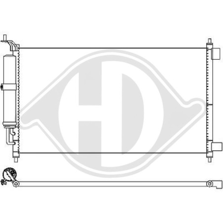 Condensatore Climatizzatore Nissan Juke 10-14 (Cod. D-DCC1110)