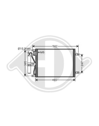 Condensatore Climatizzatore Nissan Micra K12 03-05 (Cod. D-DCC1111)