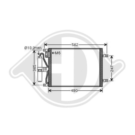 Condensatore Climatizzatore Nissan Micra K12 03-05 (Cod. D-DCC1111)