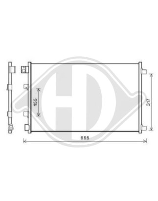 Condensatore Climatizzatore Nissan Qashqai 07-10 (Cod. D-DCC1115)