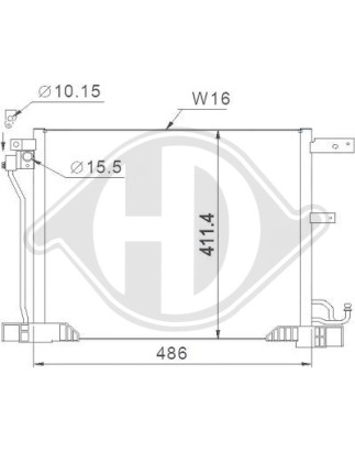 Condensatore Climatizzatore Nissan Juke 10-14 (Cod. D-DCC1120)