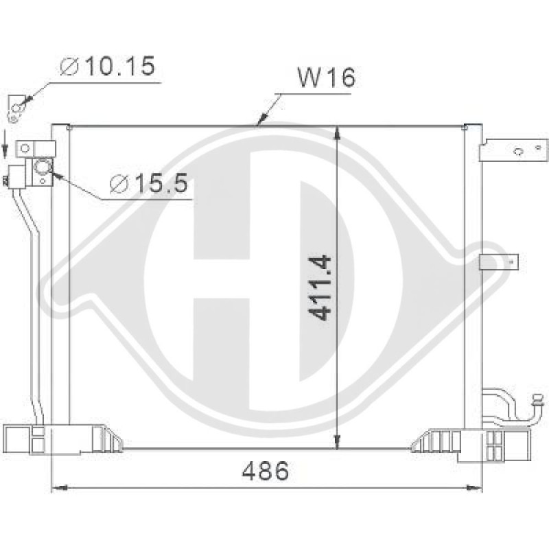Condensatore Climatizzatore Nissan Juke 10-14 (Cod. D-DCC1120) Condensatore Climatizzatore Nissan Juke 10-14 (Cod. D-DCC1120)