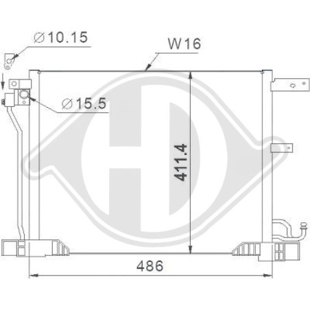 Condensatore Climatizzatore Nissan Juke 10-14 (Cod. D-DCC1120)