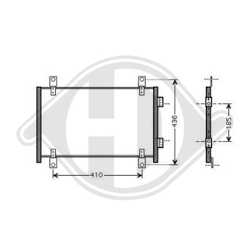 Condensatore Climatizzatore Citroen Jumper 02-06 (Cod. D-DCC1157)