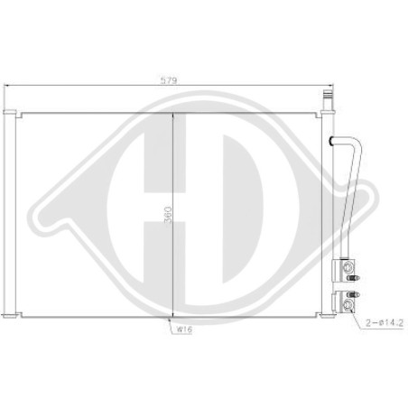 Condensatore Climatizzatore Ford Fiesta 02-05 (Cod. D-DCC1170)