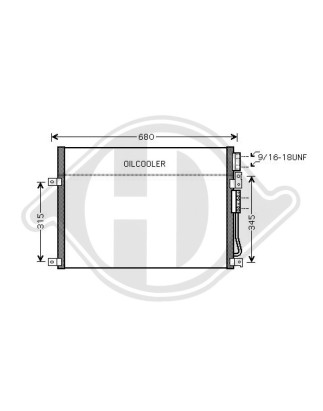 Condensatore Climatizzatore Chrysler Grand Cherokee 05-10 (Cod. D-DCC1191)