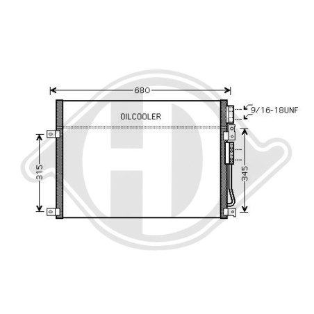 Condensatore Climatizzatore Chrysler Grand Cherokee 05-10 (Cod. D-DCC1191)