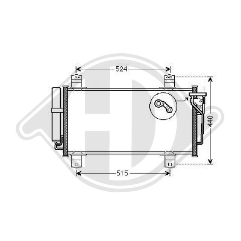Condensatore Climatizzatore Mazda 6 Berl./Station wagon 07-12 (Cod. D-DCC1234)