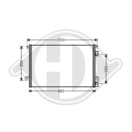 Condensatore Climatizzatore Opel Vectra C Berl./Station wagon 02-05 (Cod. D-DCC1298)