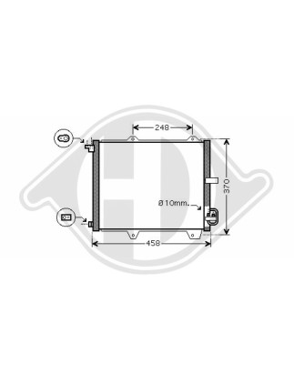 Condensatore Climatizzatore Suzuki Ignis 03- (Cod. D-DCC1386)