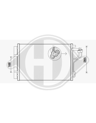 Condensatore Climatizzatore Hyundai I30 Berl./Station wagon 12-17 (Cod. D-DCC1521)