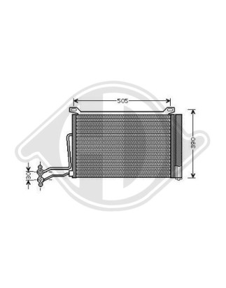 Condensatore Climatizzatore BMW Mini (R50/52/53) 01-06 (Cod. D-DCC1564)