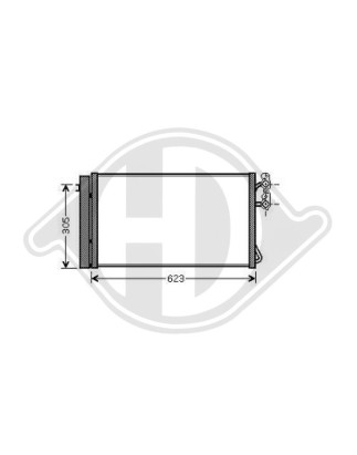 Condensatore Climatizzatore BMW serie 1 (E81/E87) 04-07 (Cod. D-DCC1569)