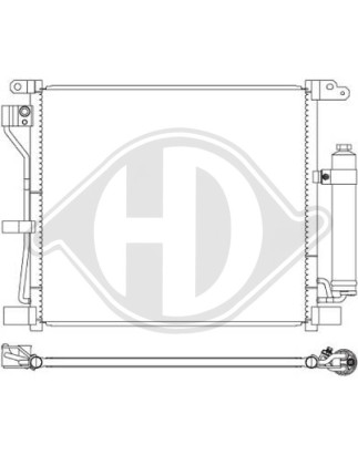 Condensatore Climatizzatore Nissan Juke 10-14 (Cod. D-DCC1616)
