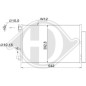 Condensatore Climatizzatore Dacia Dokker 12-17 (Cod. D-DCC1618)