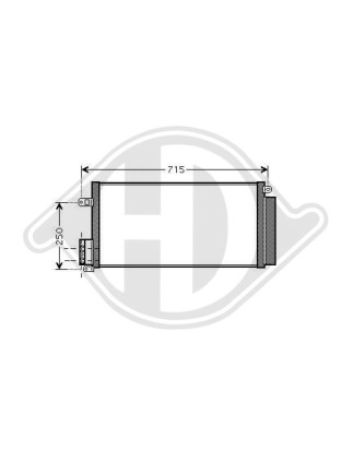 Condensatore Climatizzatore Alfa Romeo Giulietta 10- (Cod. D-DCC1624)