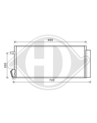 Condensatore Climatizzatore Fiat Doblo 10-15 (Cod. D-DCC1634)
