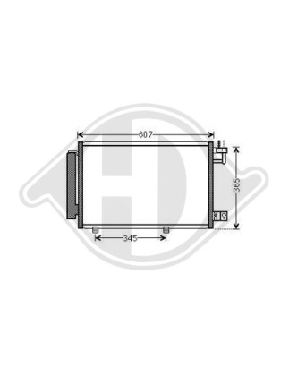 Condensatore Climatizzatore Ford Fiesta 08-12 (Cod. D-DCC1640)
