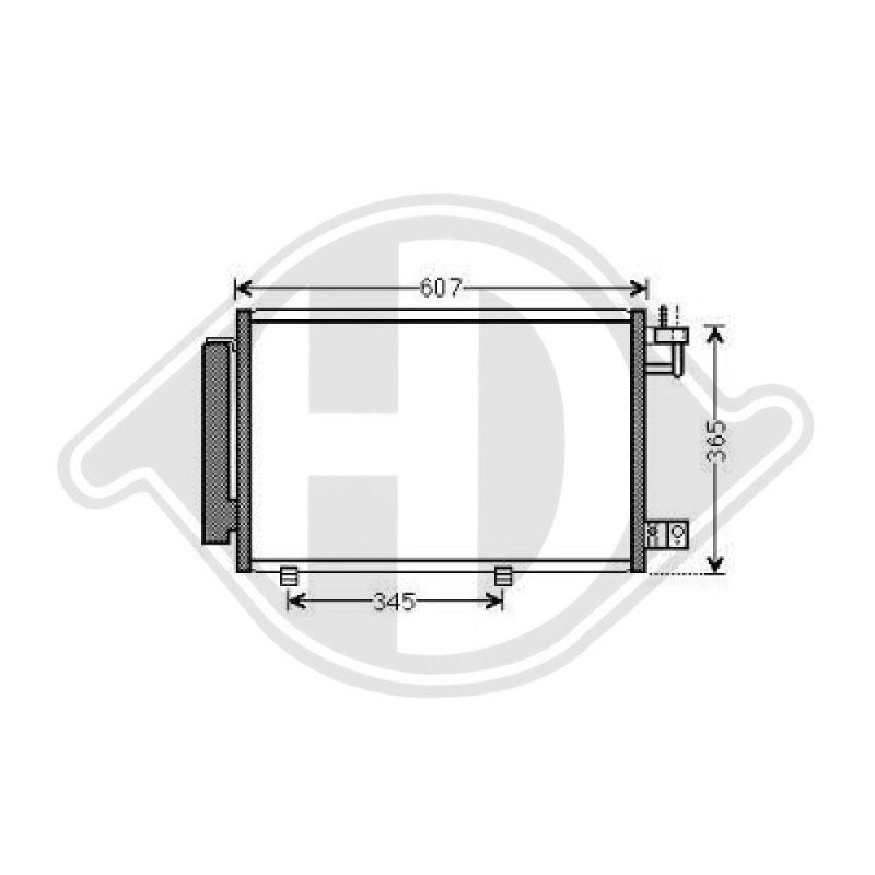 Condensatore Climatizzatore Ford Fiesta 08-12 (Cod. D-DCC1640)