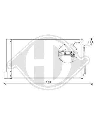 Condensatore Climatizzatore Ford C-Max 10-15 (Cod. D-DCC1642)