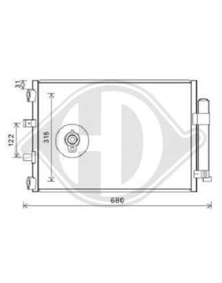 Condensatore Climatizzatore Ford Focus IV Berl./Station wagon (CB8) 11-14 (Cod. D-DCC1644)