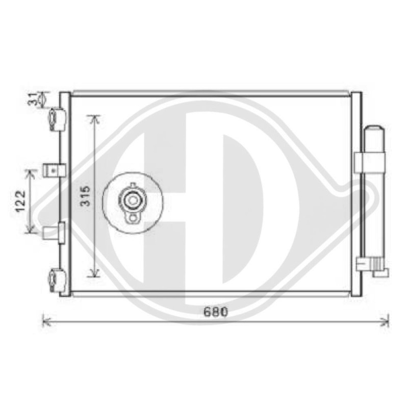 Condensatore Climatizzatore Ford Focus IV Berl./Station wagon (CB8) 11-14 (Cod. D-DCC1644)