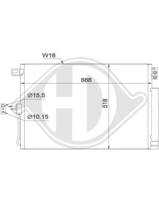 Condensatore Climatizzatore Chrysler Grand Grand Cherokee 1.11-6.13 (Cod. D-DCC1649)