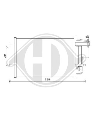 Condensatore Climatizzatore Mazda 3 09-13 (Cod. D-DCC1676)