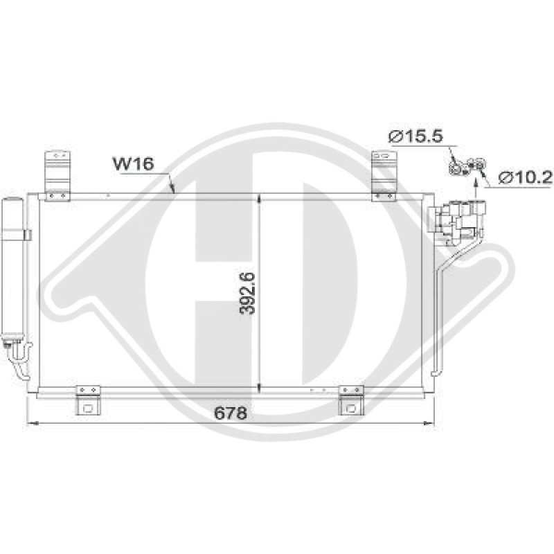 Condensatore Climatizzatore Mazda CX-5 12-17 (Cod. D-DCC1680)