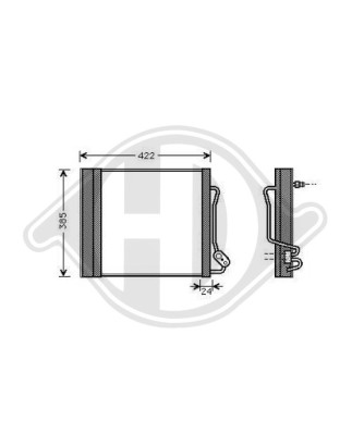 Condensatore Climatizzatore Mercedes Smart Coupe/Cabrio 98-06 (Cod. D-DCC1683)
