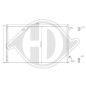 Condensatore Climatizzatore Opel Insignia Berl./Sportstourer 08-13 (Cod. D-DCC1736)