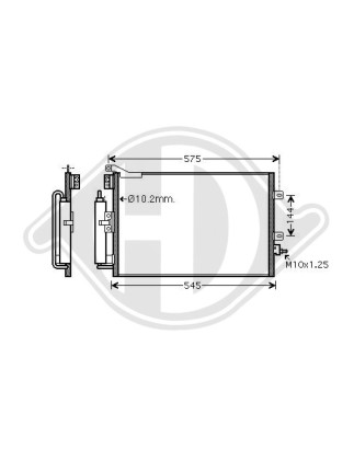 Condensatore Climatizzatore Renault Clio 05-09 (Cod. D-DCC1765)